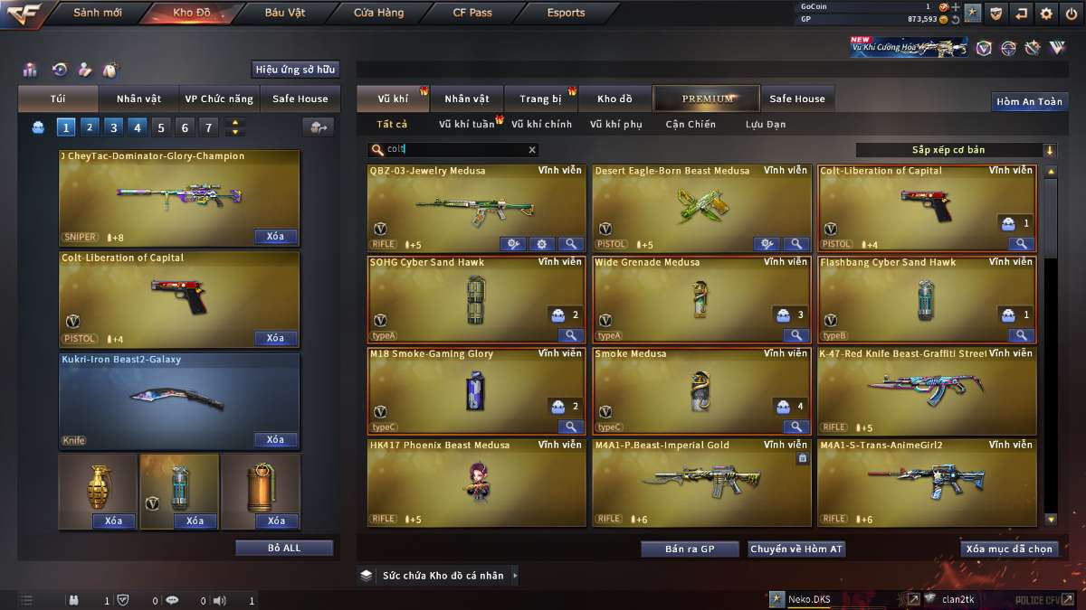 shop acc cf uy tin gia re